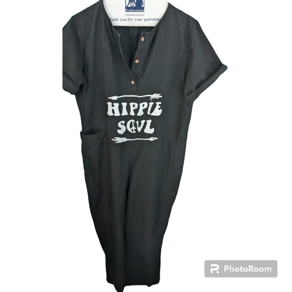 Pants - Hippie Soul Jumper. Black. Size L. One side pocket.